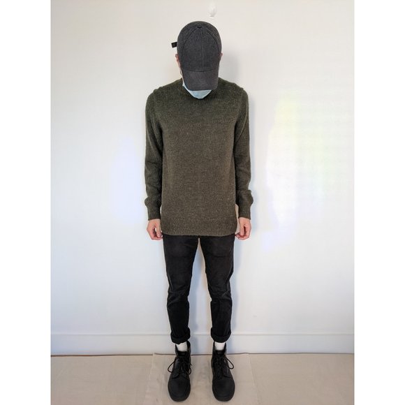 Oak + Fort Dark Green Sweater (Size: S) - Picture 3 of 4